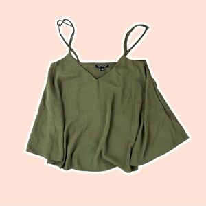 Topshop Olive Green Cami